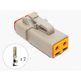 2S049A Soket Deutsch, DTM 06 Demonte, Dişi GRİ