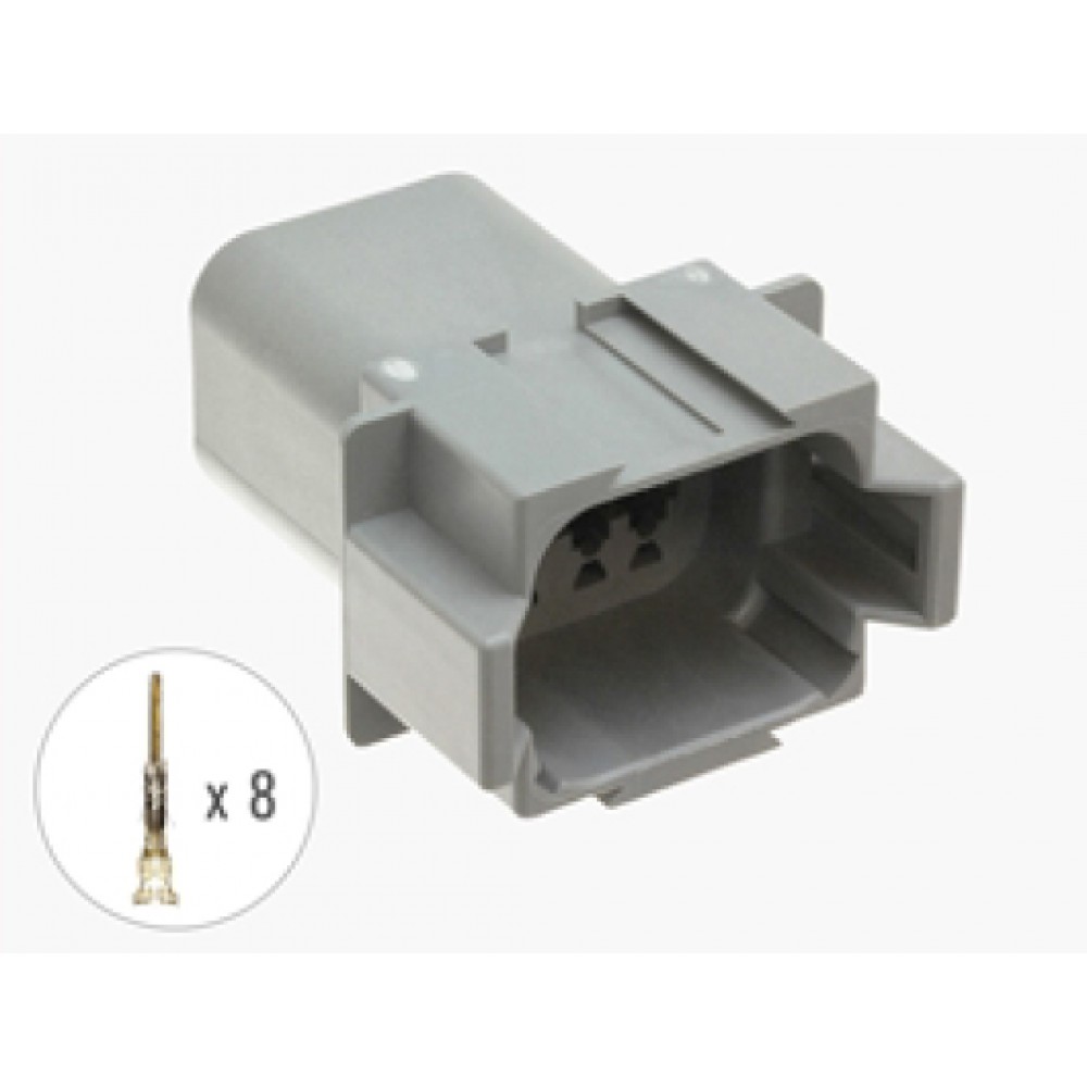 8S006 Soket Deutsch DT04 8 Pın Male  demonte