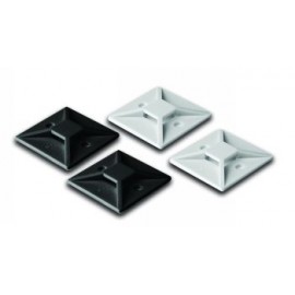 Kroşe Kablo Yapışkanlı 19x19mm Beyaz-Siyah